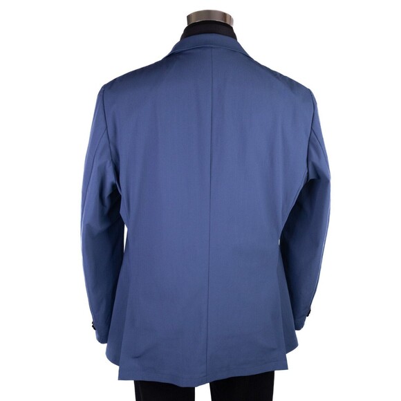 Sene Solid Blue Sport Blazer Unstructured Blazer Jacket Coat Taupe Size 44R EUC - Picture 8 of 13